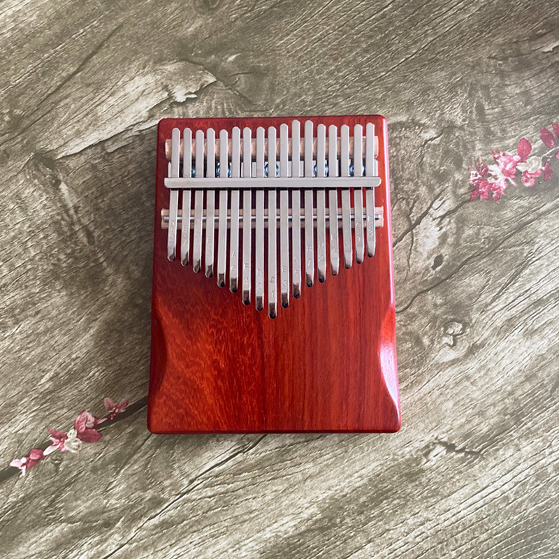 Cross-Border Wholesale 17-Tone Solid Thumb Piano Kalimba Finger Beginner Musical Instrument Kalimba Piano Beginner