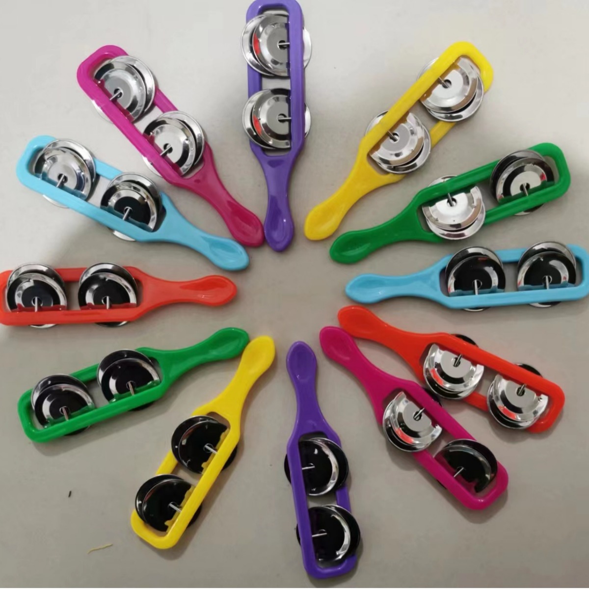 Пластинчатые тарелки Орфа музыкальный инструмент детские бубенцы