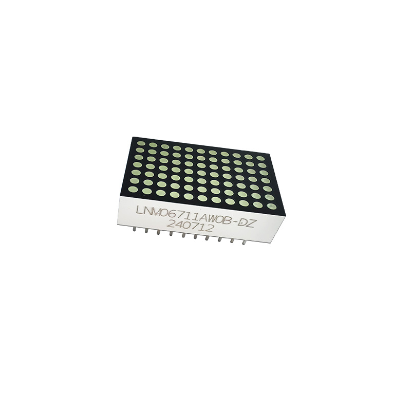 Factory Direct Supply 7*11 Led Dot Matrix Screen White Light Highlight Common Cathode Digital Tube Dot Matrix Module 06711