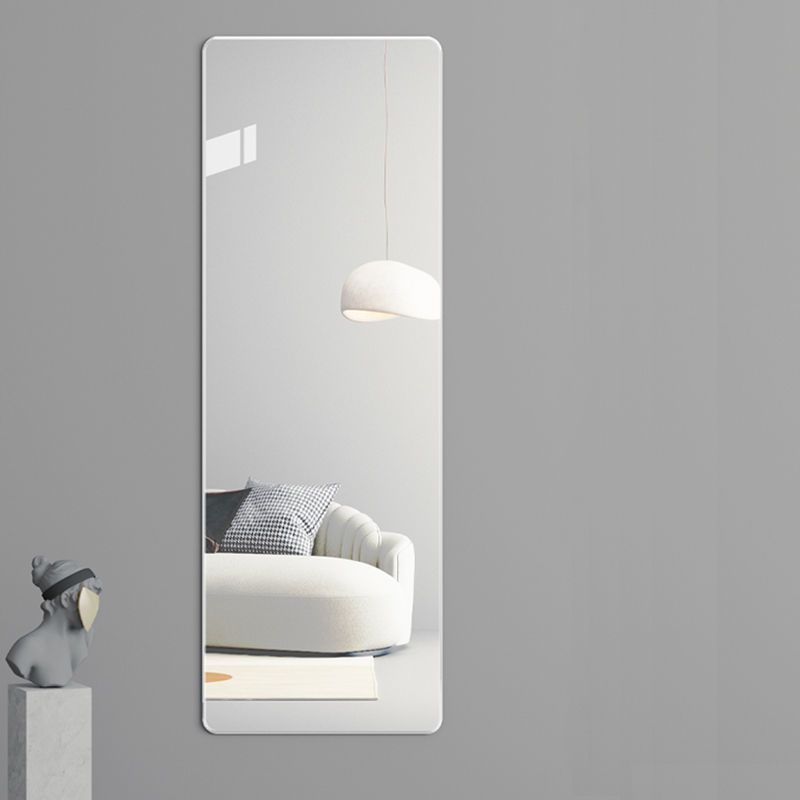 Wall-mounted Soft Mirror Self-adhesive Full-length Mirror Dormitory Fitting Mirror Wall-mounted Dressing Mirror Bathroom Mirror Internet-like Mirror Cosmetic Mirror