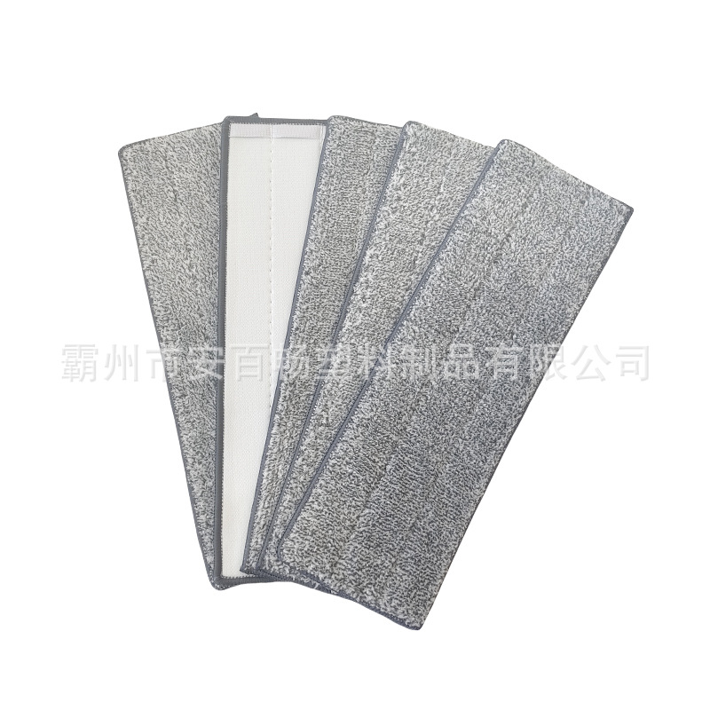 Factory direct supply flat mop cloth scraping music replacement cloth sticky hook type hand-free washing with cloth microfiber with cloth
