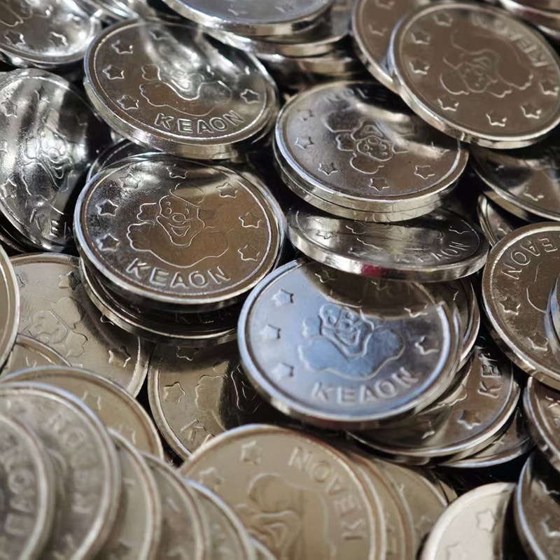Stainless Steel Anti-Counterfeiting Tokens Customized for Arcade Entertainment Equipment Universal Game Coins Children's Entertainment Game Tokens