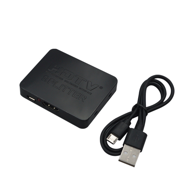 HDMI One in Two Out 1 in 2 Out HDMI One Point Two 4K*2K Splitter Hd Video Crossover 1 Minute 2