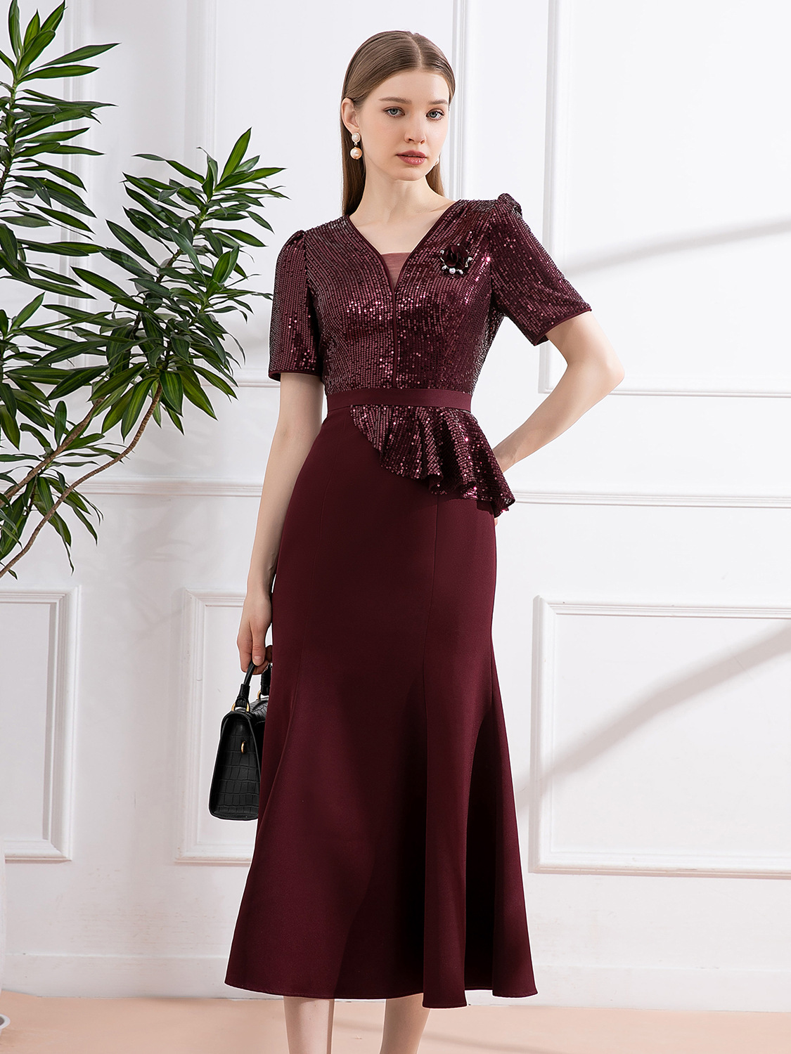 Платье для банкетов от бренда Shenzhen, модное, для молодой благородной свекрови, платье большого размера, фабричное, первая линия