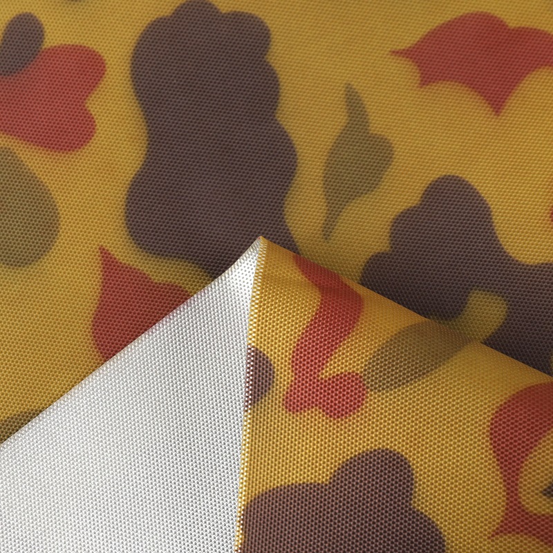 Polyester 300D600D Oxford Cloth Elastic Filament Filament Dyed Printed Waterproof Pu Embossed Pvc Fabric for Luggage