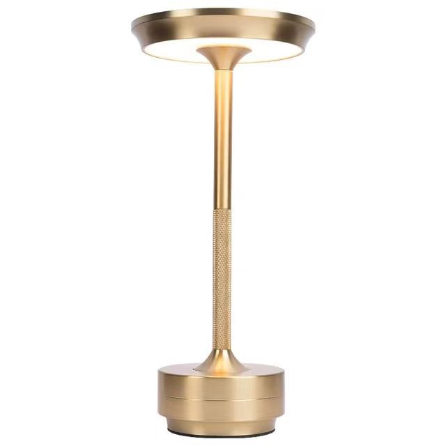 Amazon Ufo Table Lamp Silver Gold Black Mini Rechargeable Small Aluminum Decorative Touch Switch Touch Dimming
