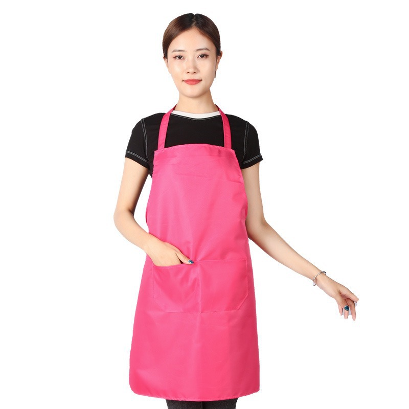 Manufacturer Customized Pure Color Advertising Polyester Apron Printing Event Promotion Apron Halter Apron Gift Wholesale