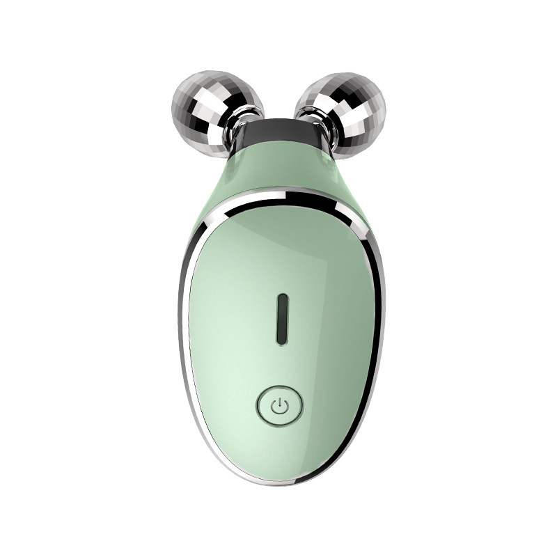 Cross-Border Popular V-Face Skin Rejuvenation Beauty Instrument Microcurrent Vibration to Remove Neck Lines Ems Lifting Double Roller Massager