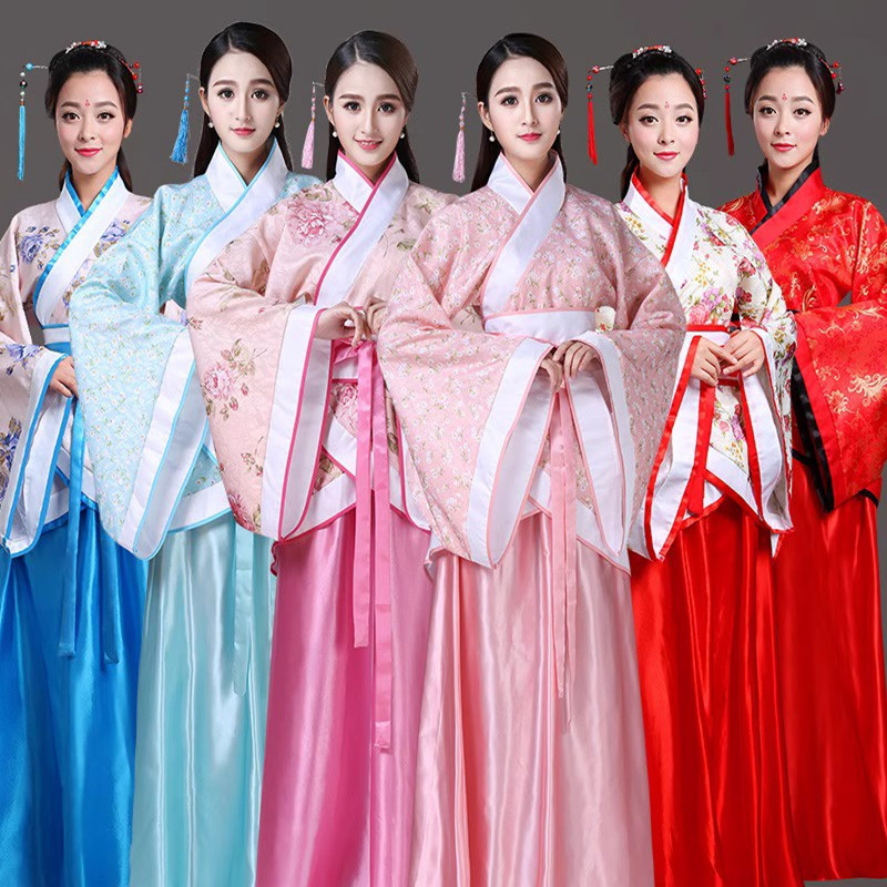 Костюм Тан Сюй Древние Костюмы Ханьфу Женский Фея Императорская Невеста Принцесса Выступления Костюмы Классический Танец Хань и Тан Костюм Куцю Выступления Костюмы Юбка Ру