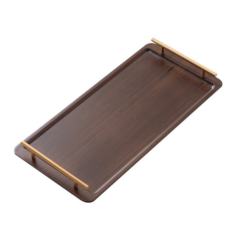Bamboo Tray Japanese Style Nordic Style Handler Fruit Tray Household Rectangular Sushi Tray Catering Storage Tray
