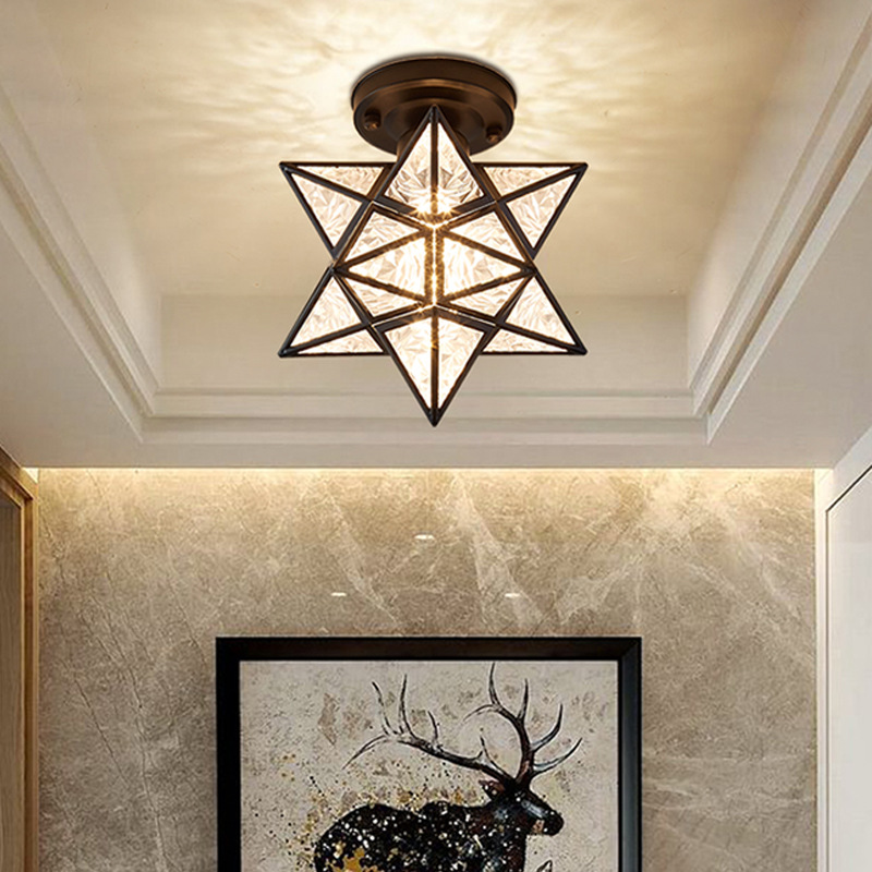 Aisle Lamp Corridor Lamp Balcony Entrance Entrance Creative Accessible Luxury Modern Simple Crystal Scandinavian Bedroom Ceiling Lamp