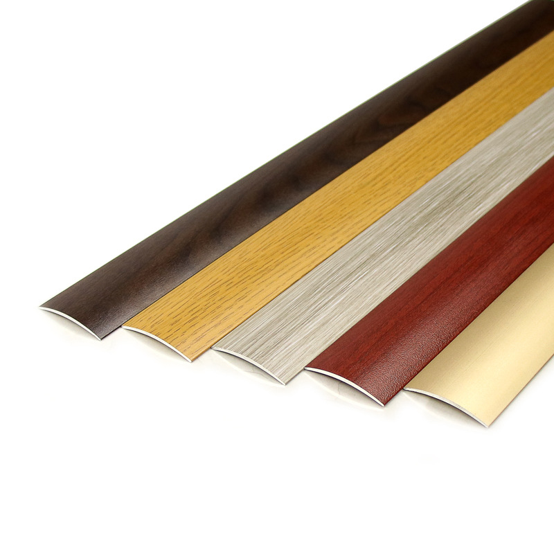 Self-Adhesive Aluminum Alloy Wood Floor Door Threshold Strip Edge Strip Joint Arc High and Low Buckle Strip