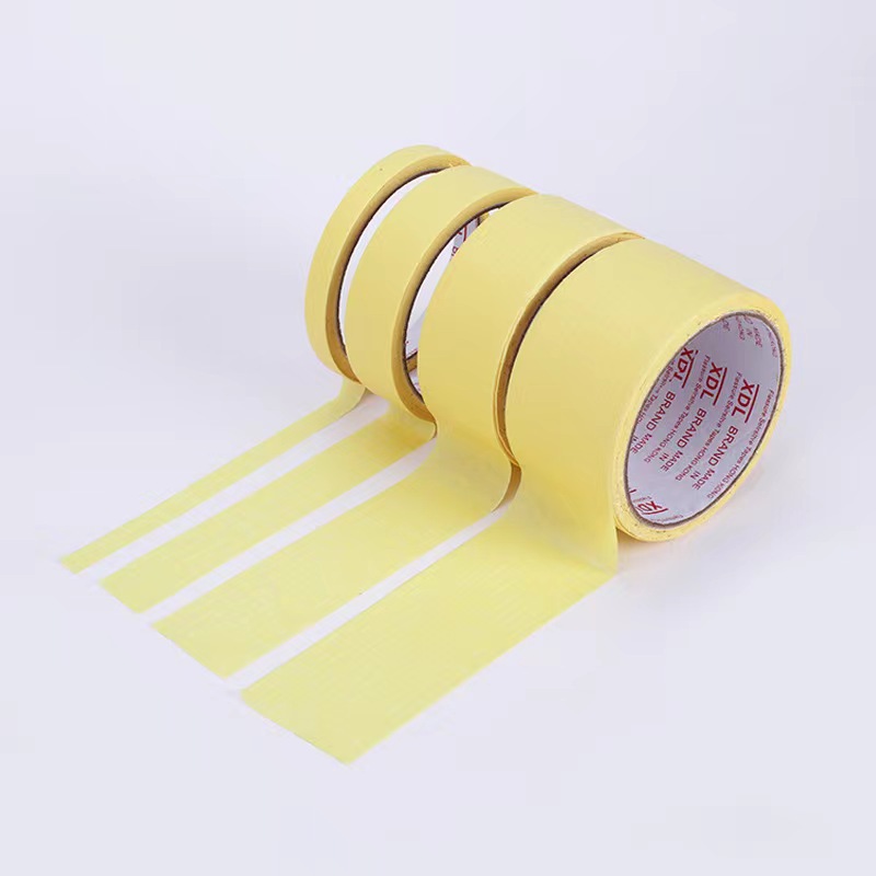 Masking Tape Spray Masking Masking Paper Marking Tape Leaves No Residue Glue Decoration Partitioned Yellow Masking Paper