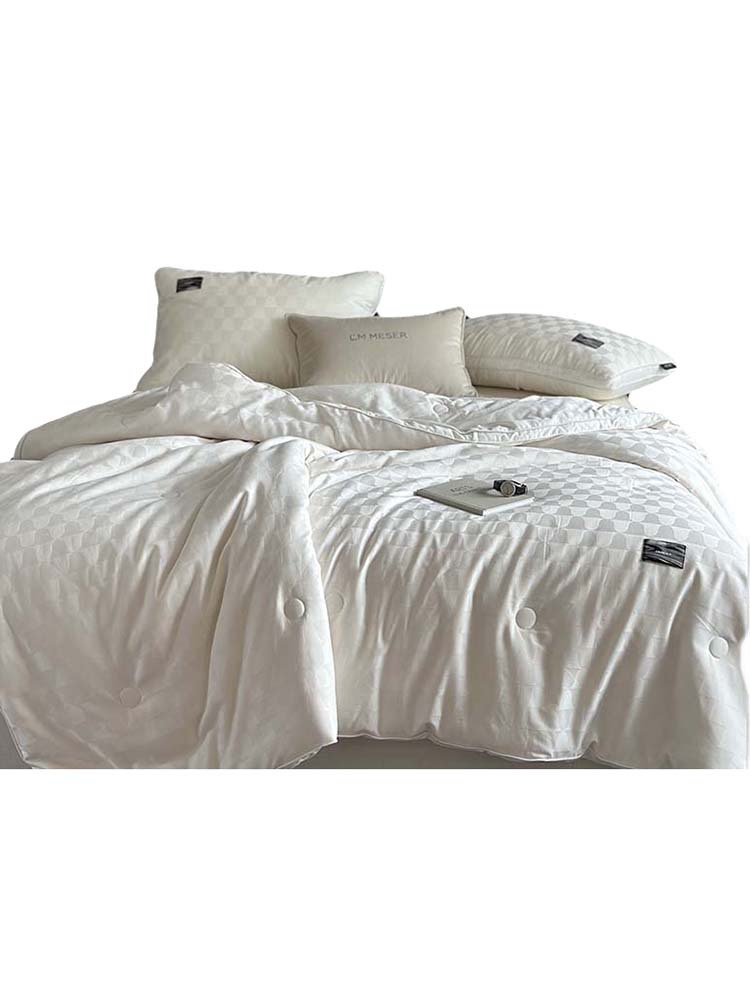 High-end 60 cotton jacquard 51% Li Guanqi antibacterial soybean quilt spring and autumn quilt winter quilt core soft pure cotton quilt