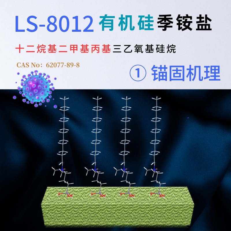 Organic Silicon Quaternary Ammonium Salt 97% Triethoxysilane Anchored Quaternary Ammonium Salt Physical Sterilization Washable