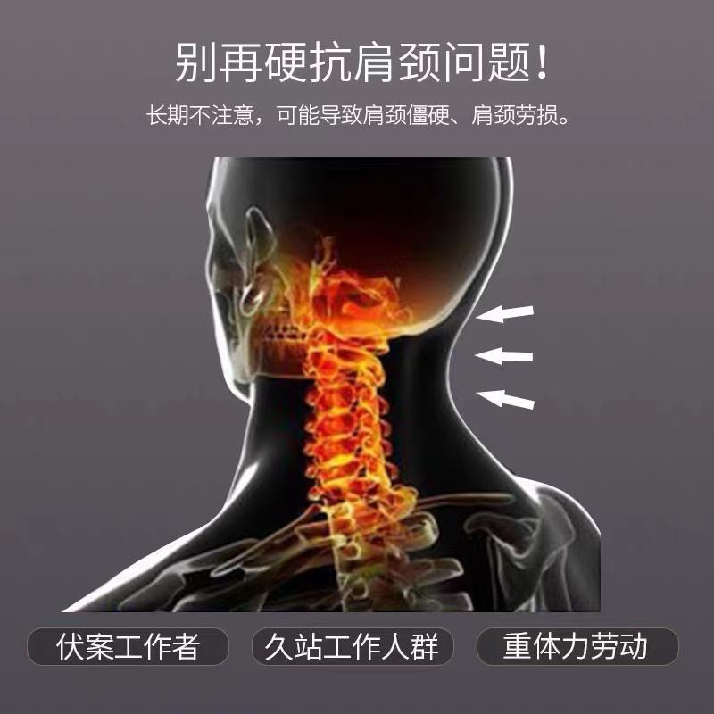 Knitted cotton SPA massage pillow partition positioning anti-traction pillow cervical spine hotel massage feather silk pillow core does not collapse