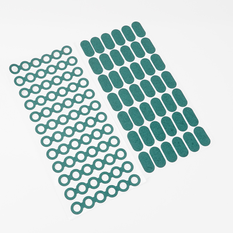 Green 18650 battery insulation gasket self-adhesive battery Green Paper positive insulation hollow sticker insulation patch green shell
