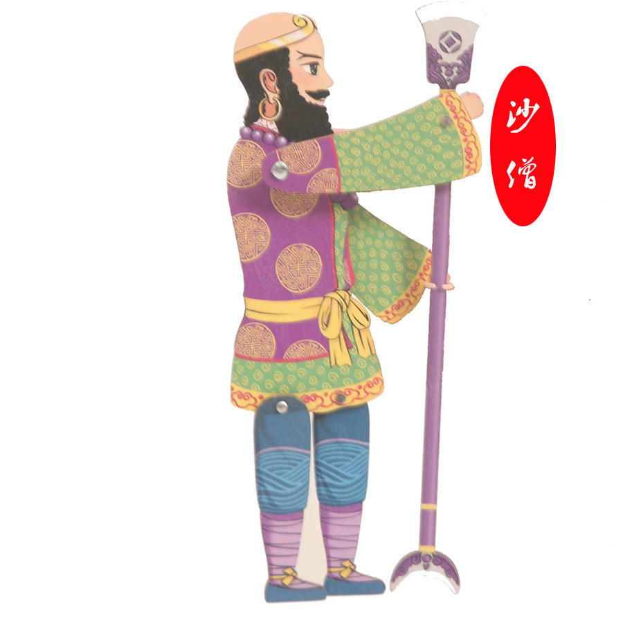 Manufacturer Wholesale Dynamic Wooden Shadow Play Cultural and Creative One-Hand Shadow People Journey to the West Series Wooden Shadow