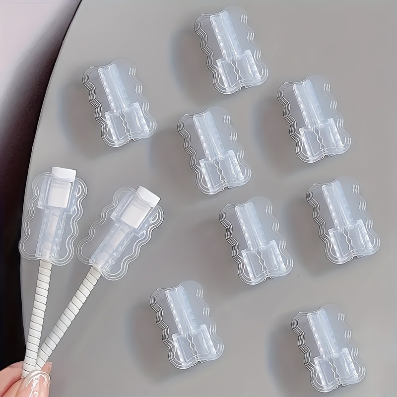 Suitable for Apple 15ins Charger Protective Cover 20W Winding Cover Anti-breaking Three-layer Wave Overlay Transparent Wire Bite