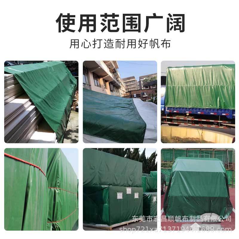 Thickened Wear-Resistant Pvc Canvas Waterproof and Sunscreen Tarpaulin Industrial Sunshade and Rainproof Flame Retardant Cloth Anti-Aging Knife Scraping Cloth