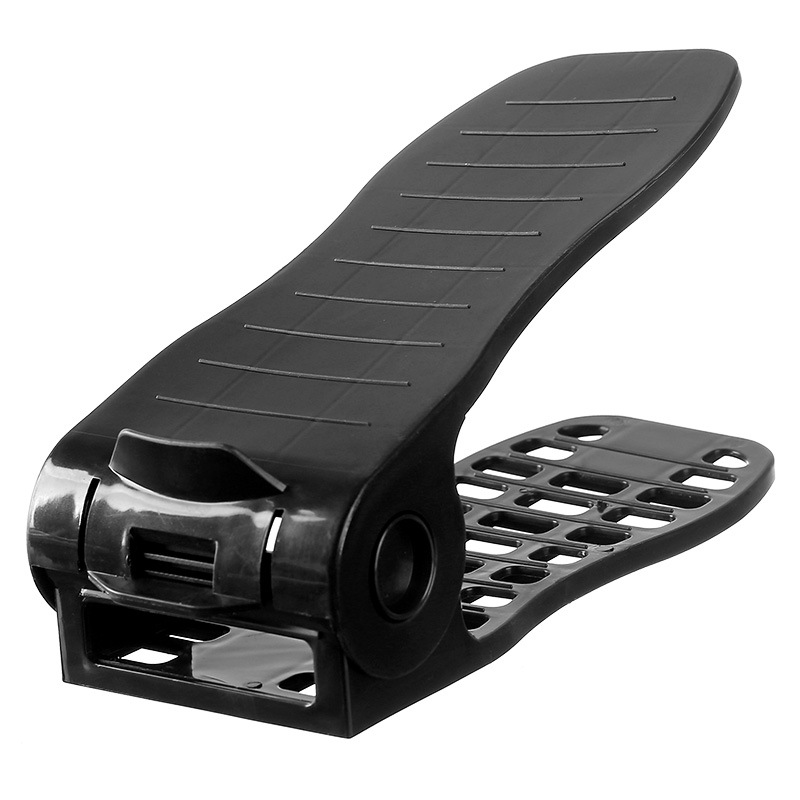 Пластиковая регулируемая обувная полка, двойной уровень, удобный шкаф для хранения