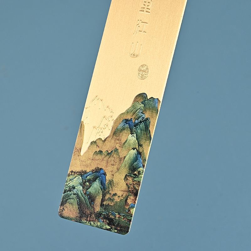 Metal Bookmarks, Customized Chinese Style Cultural and Creative Cut Out Bookmarks, Scenic Spots, Peripheral Souvenirs, Chinese Souvenirs, Bookmarks, Gift Boxes