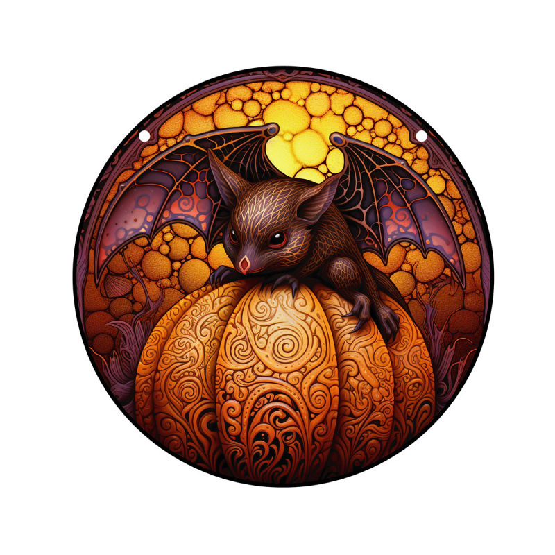 Halloween Bat Acrylic Suncatcher Halloween Window Hangings
