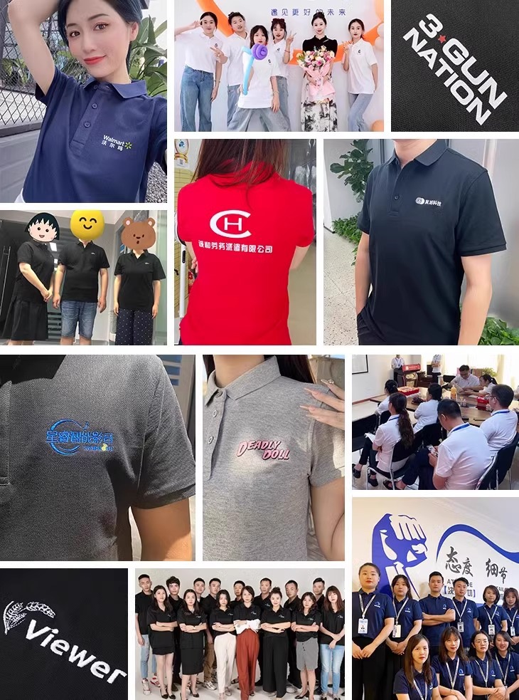 Pure Cotton Polo Shirt Custom Workwear Lapel T-Shirt Printed Logo Summer Corporate Team Advertising Cultural Shirt Short Sleeve