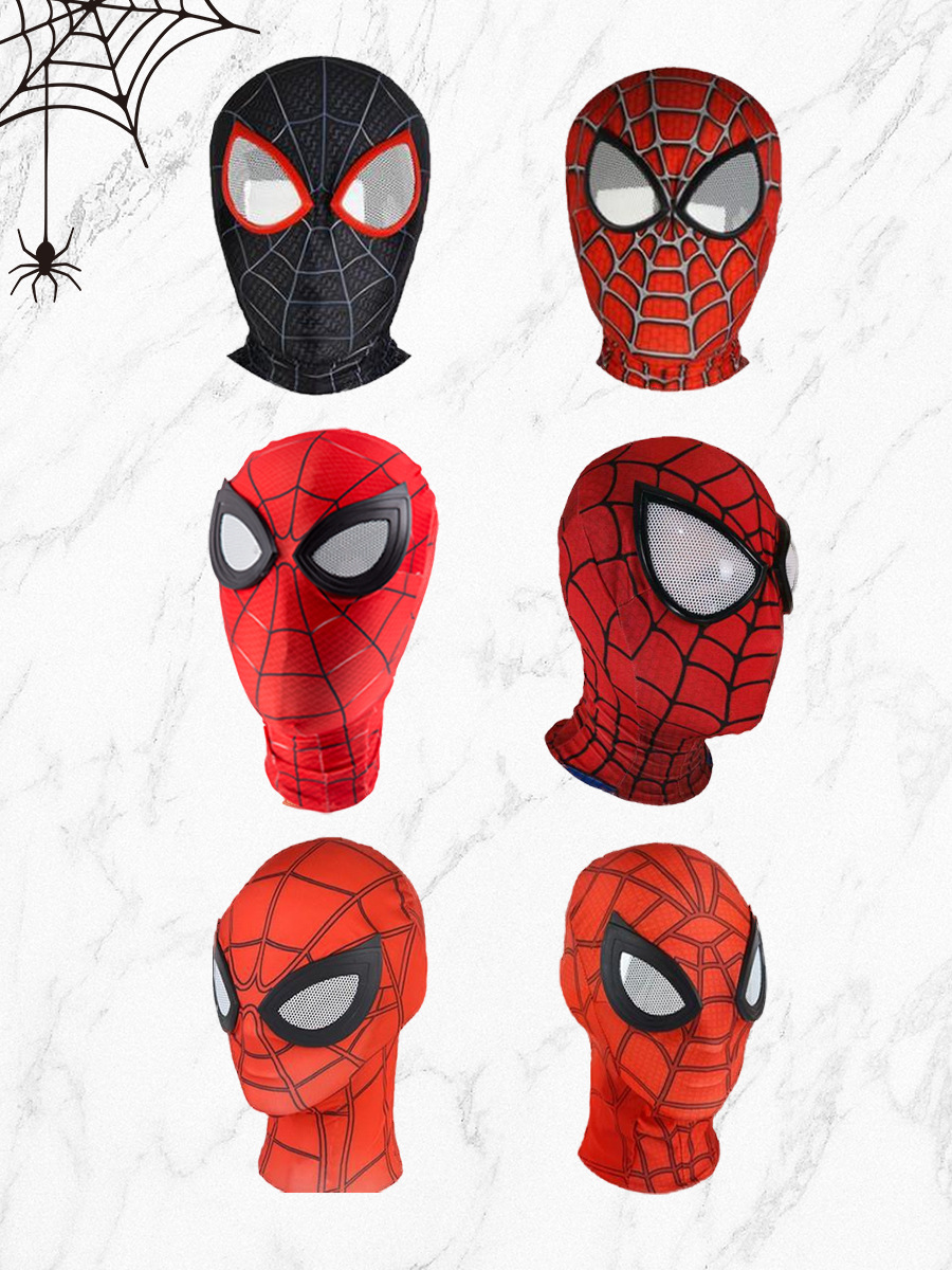 Головные уборы на Хэллоуин для детей и взрослых аниме комбинезон маска паука из шелка молока