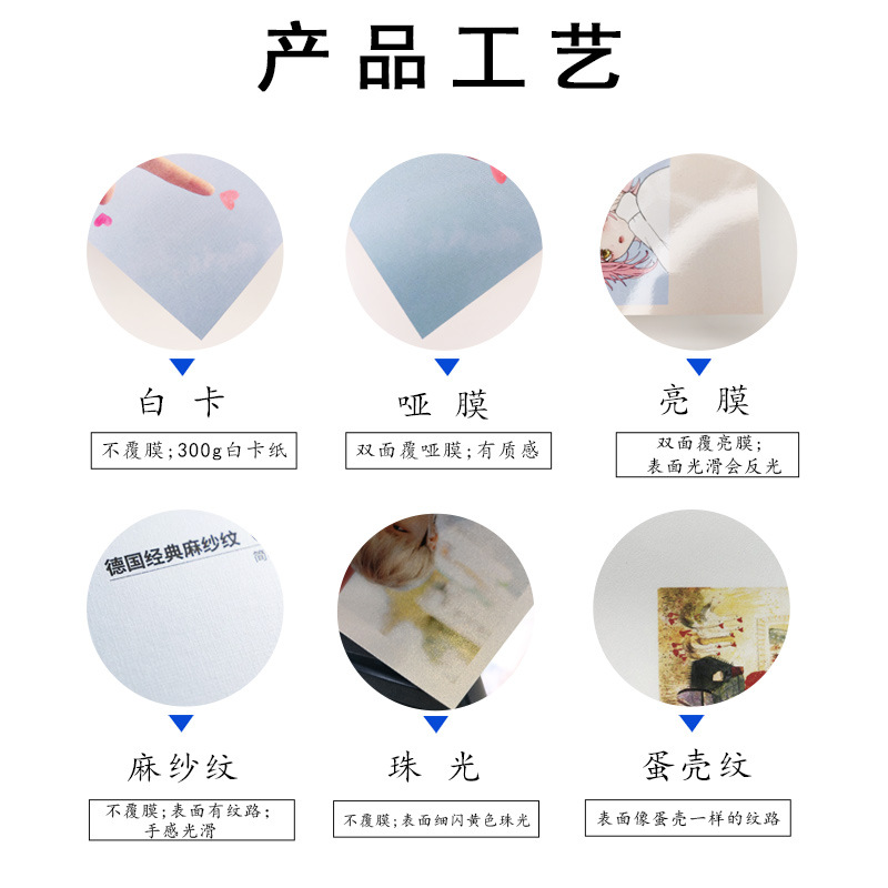 Large Batch Mixed Greeting Card Wearable Nail Hard Pvc Back Card Business Card Postcard Square Card Small Card Custom Card Self-Printed