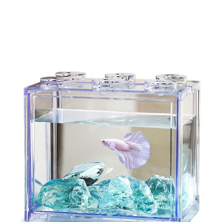 Ice Blue Glazed Crystal Fish Tank Landscaping Ornaments Aquarium Stone Creative Decorative Bottom Sand Scenery Paving Ornamental Stone