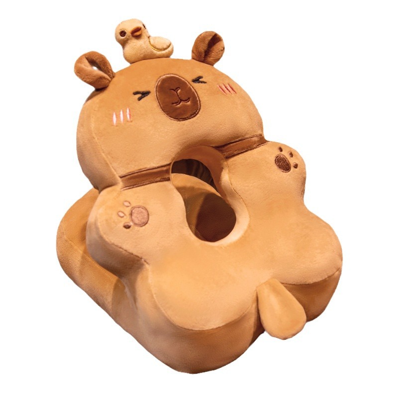Capabala capybara nap pillow office lunch break artifact pillow primary school student lying sleeping pillow sleeping children Ice Silk