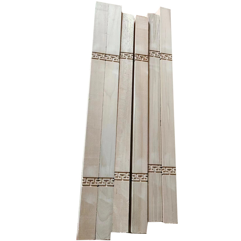 Solid wood stair handrail column White Blank pillar Red Oak rubber Beech Villa home decoration Factory Direct Red Pear