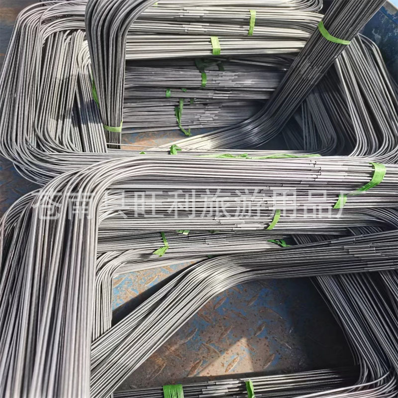 Customized Luggage Galvanized Bending Steel Wire Frame Bracket Factory Wholesale Curved Skeleton Molding Storage Basket