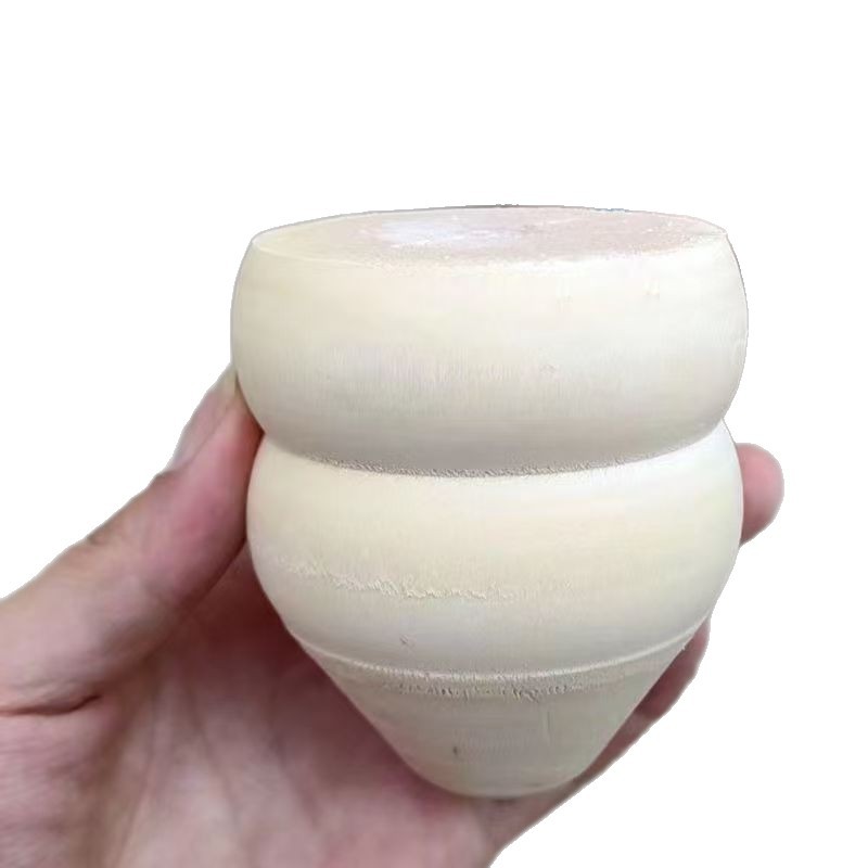 Wooden Spinning Top Toy for Adults, Fitness Wooden Large Spinning Top, 8cm Diameter, Includes Whip, Traditional Solid Wood Toy for Children