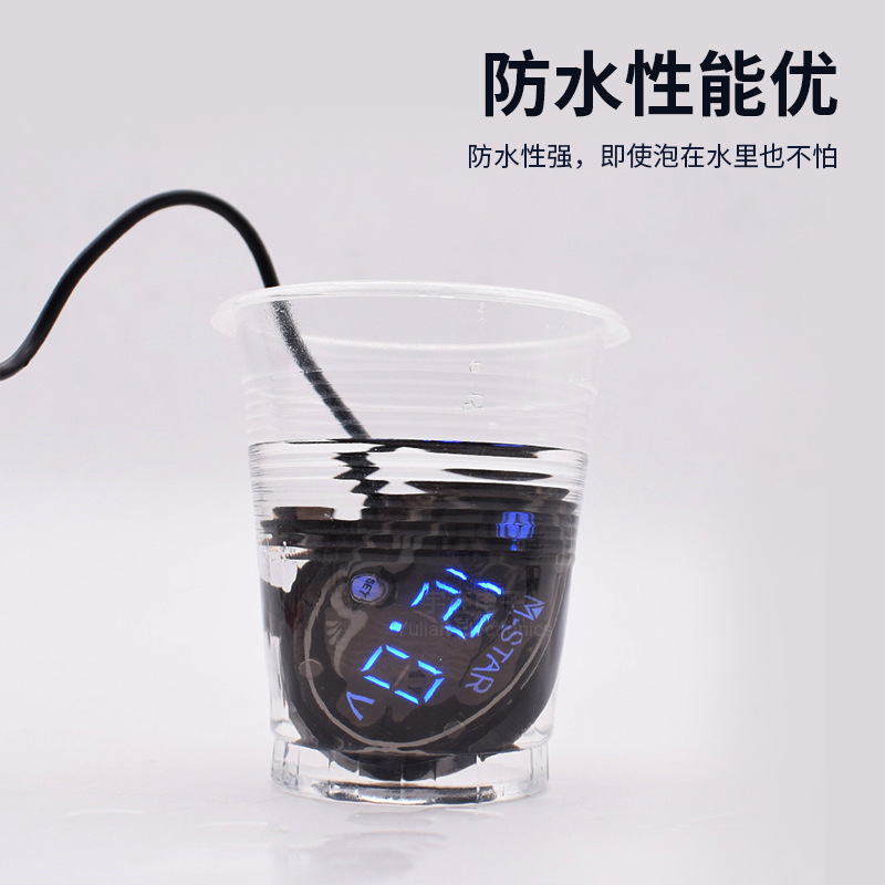 Cross-border explosions motorcycle battery voltage monitoring M-STAR intelligent voltmeter high and low voltage alarm