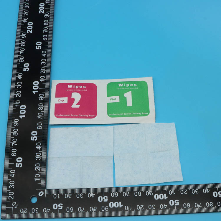 Film Dry and Wet Alcohol Bag 1 2 Red and Green Alcohol Bag Mobile Phone Bracelet Film Cleaning Tool Disposable Wipes