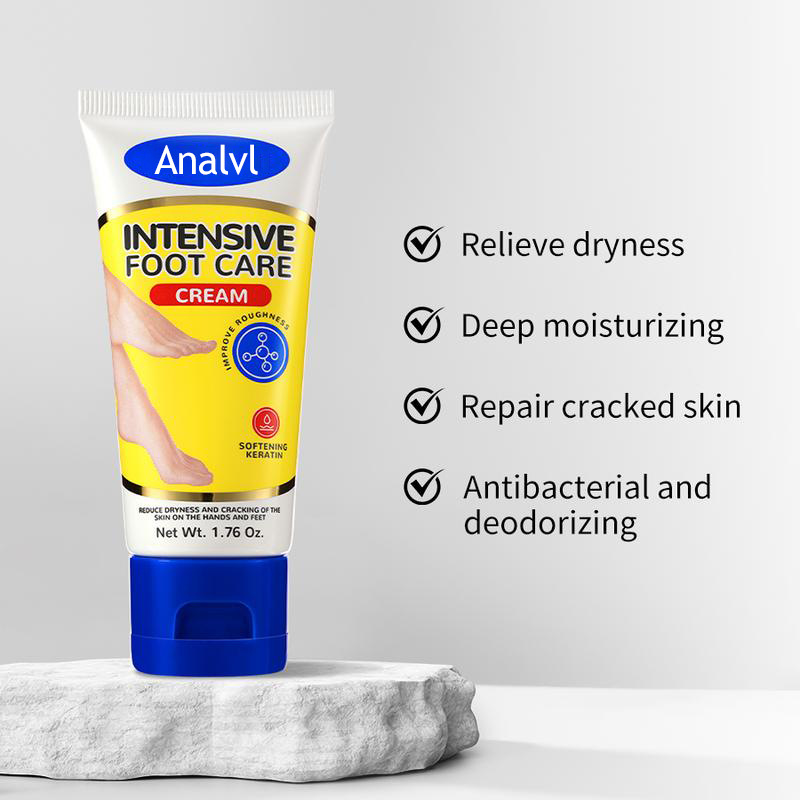 in stock Amazon TK Hot Sale Aavlni Foot Care Cream Repair Cracking Softening Calluses Moisturizing Foot Lotion