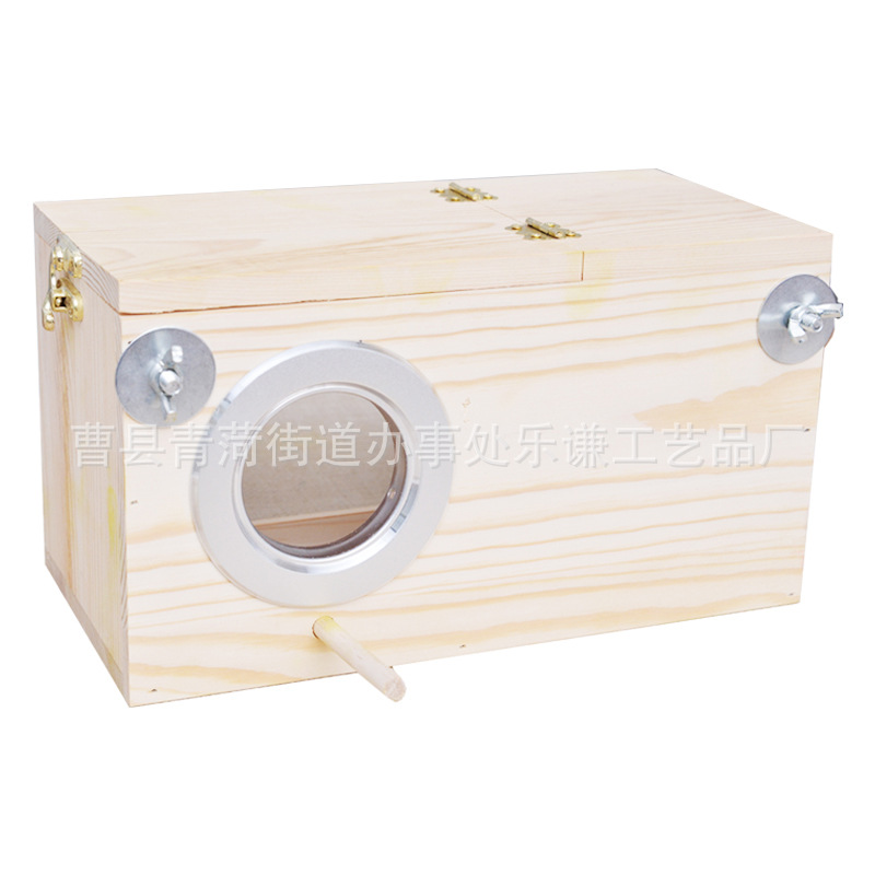 Bird's nest bird breeding box tiger skin bird house tung wood pine vertical version breeding box bird cage supplies nest box outdoor incubation box