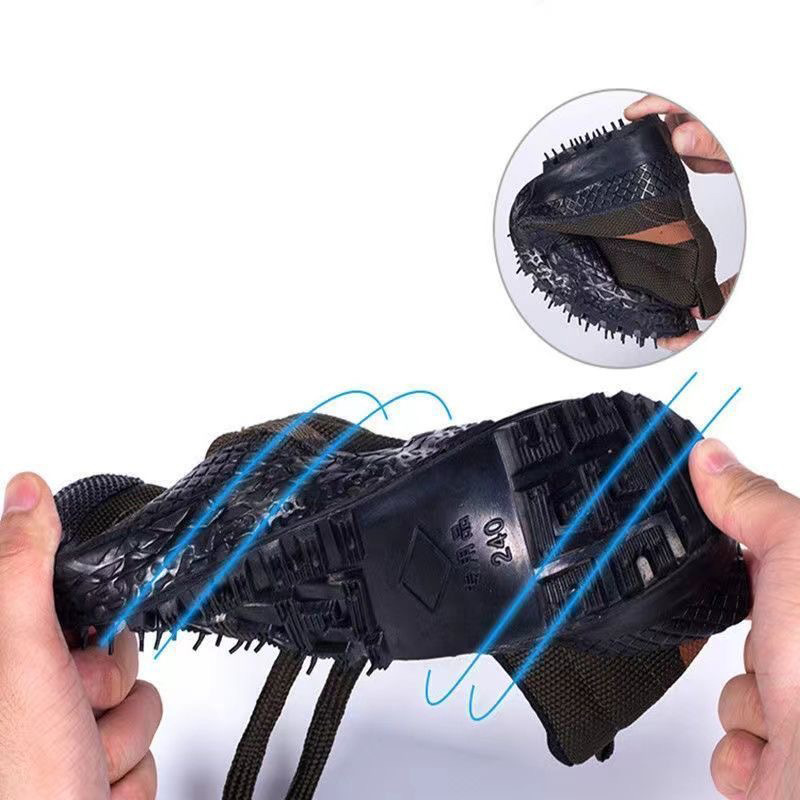 Green Liberation Shoes High-Top Non-Slip Labor Protection Men's Shoes Vulcanized Sole Durable Non-Slip Wear-Resistant Work Shoes Outdoor Training Shoes