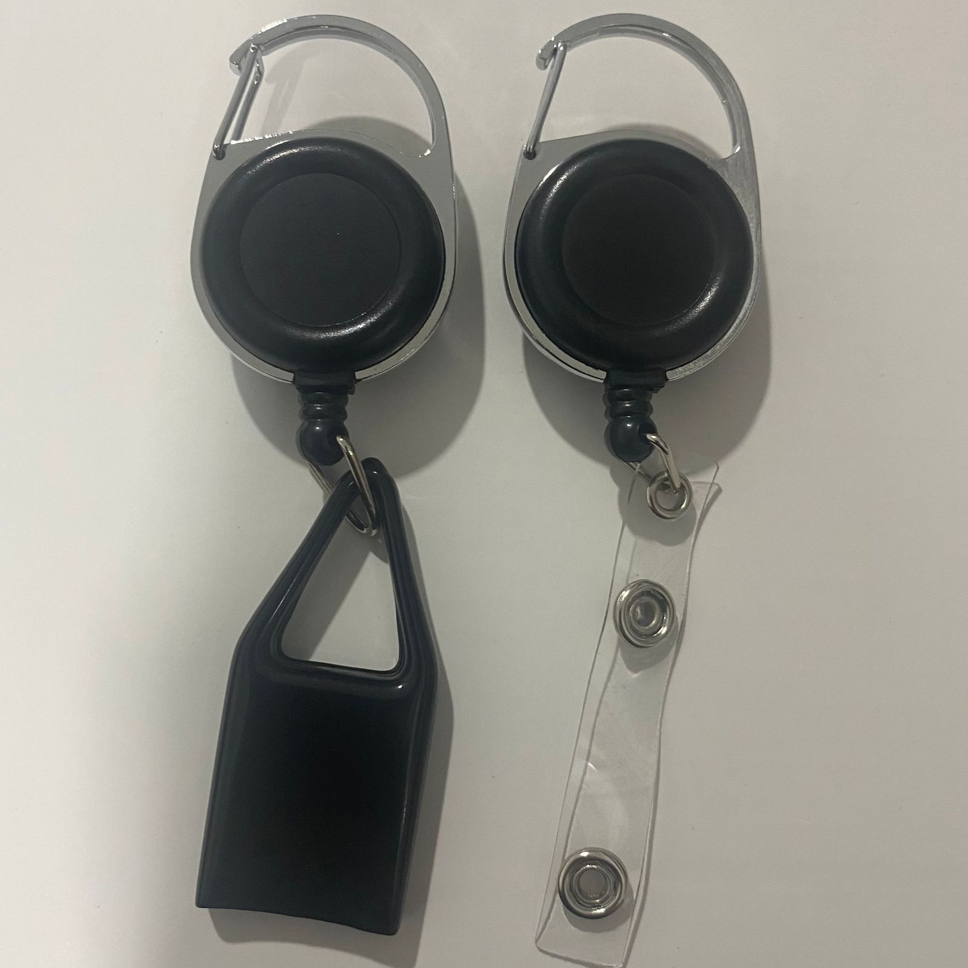 Легкий вытягивающийся зажим, цинковый сплав, ID зажим, карабин, анти-потеря