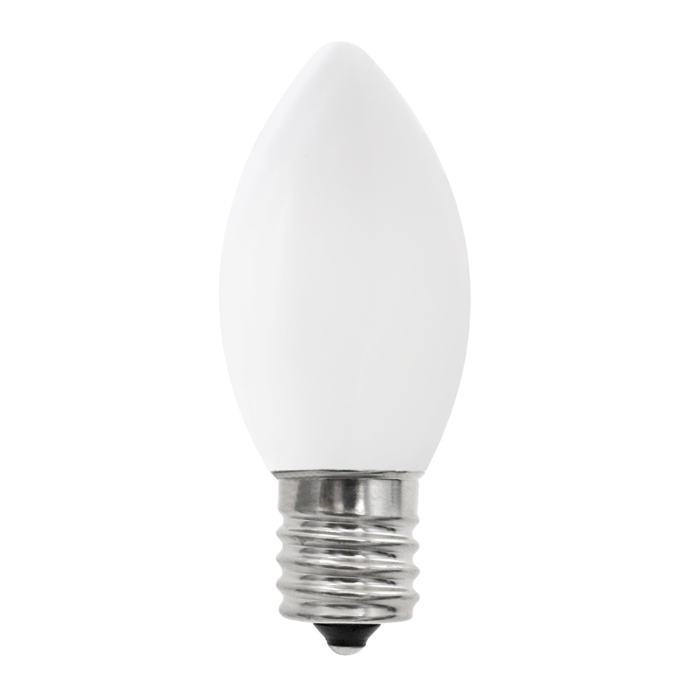 Cross-border exclusive for E17 C9 LED bulb 0.6W outdoor waterproof courtyard decoration opaque plastic color color