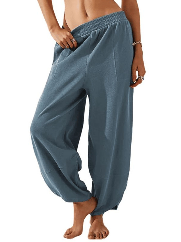 European and American Cross-Border Amazon Pants Women's Wide-Leg Pants Women's Casual Pants 2025 Style Casual Business Pants with Pockets