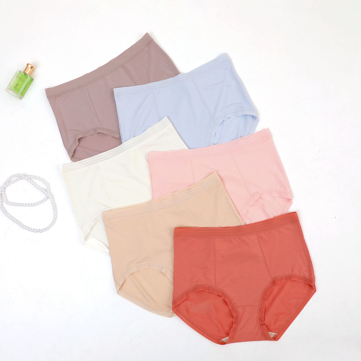 Высокие Грузовые! Фабрика Источника 80-й Модал Высокой Талии Шелковые Шорты Женские Белье Брифы