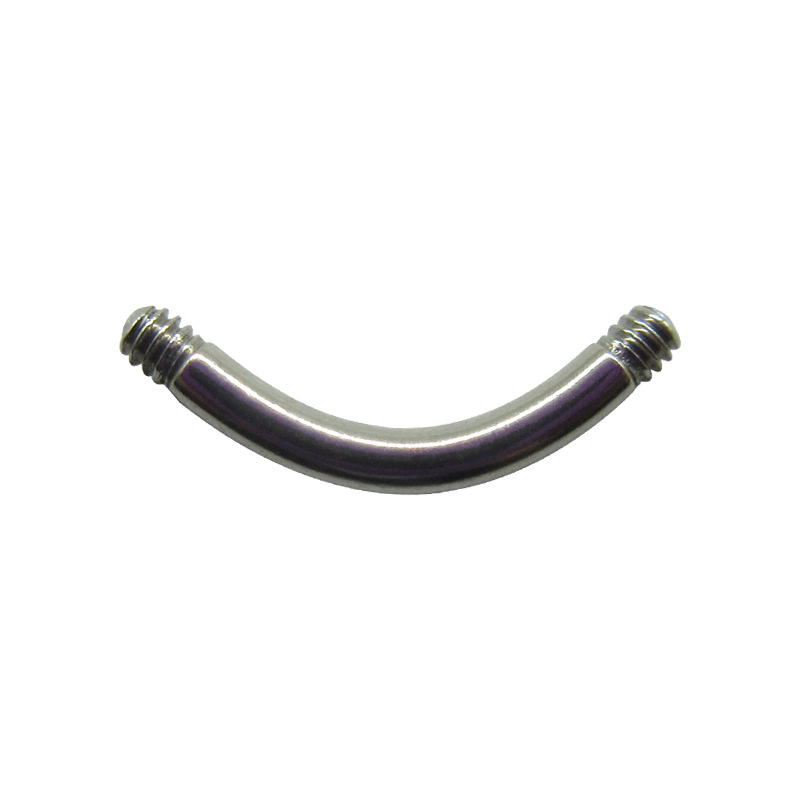 Кольцо для пупка из нержавеющей стали Meier, изогнутый стержень, пирсинг, банановое кольцо, игла для прокола, украшения для пупка оптом