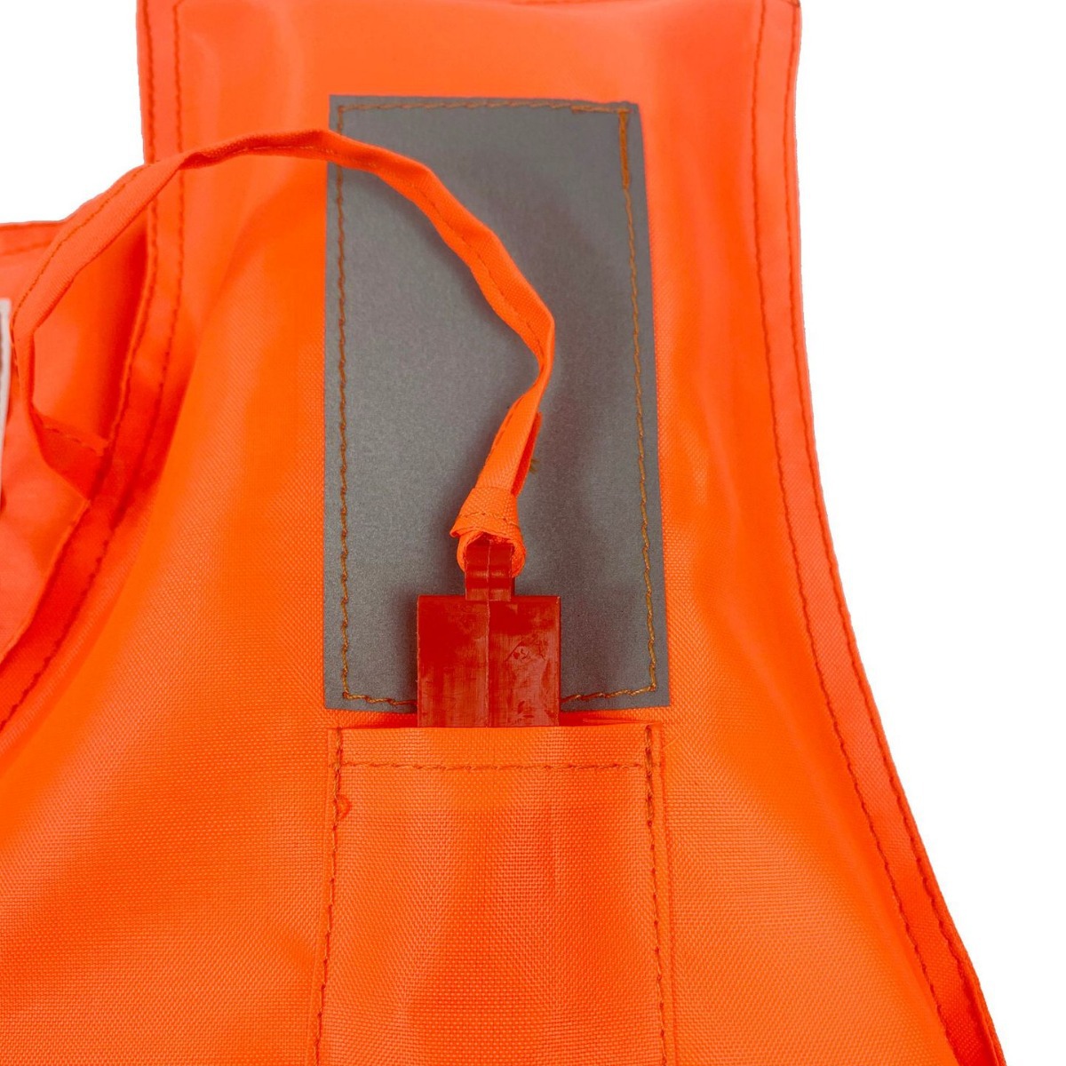 Thickened Foam Adult Orange Life Jacket with Whistle Rafting Swimming Anti-Flood Life Jacket Vest