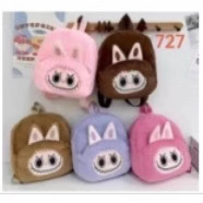 Manufacturer Wholesale Portable Doll Labubu Crossbody Bag Cartoon Backpack Doll Coin Plush Bag Children's Backpack