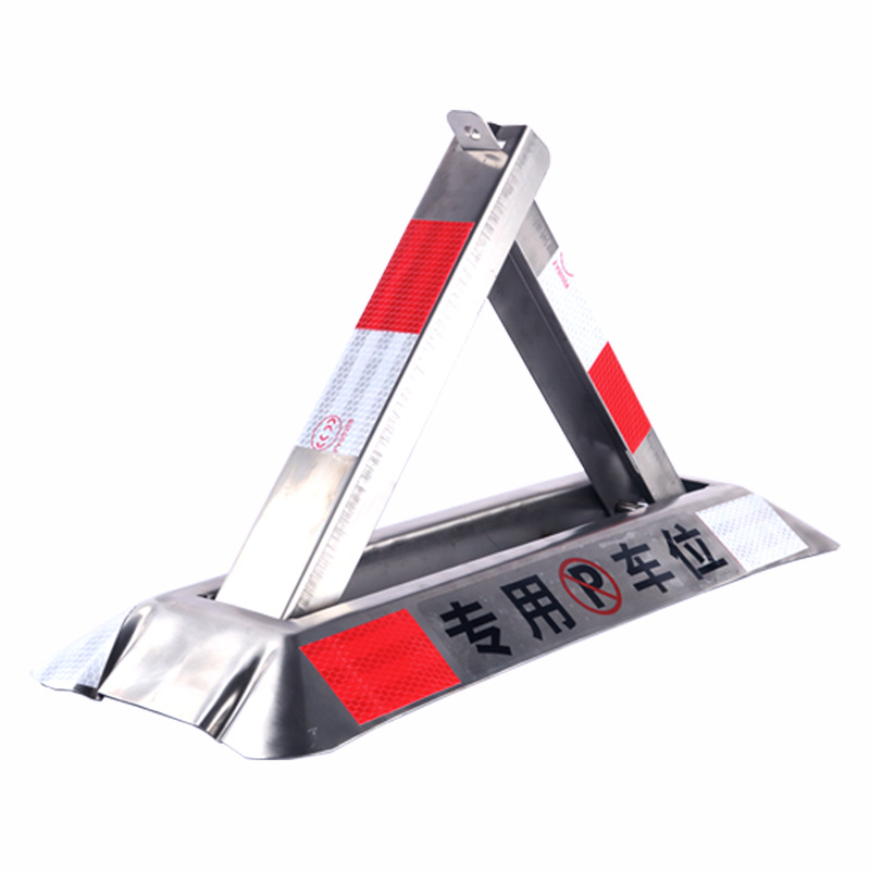 Ground Lock Parking Space Lock Triangle Car Parking Space Lock Garage Parking Pile Thickeneded Anti-Collision Space Car Stopper Stainless Steel