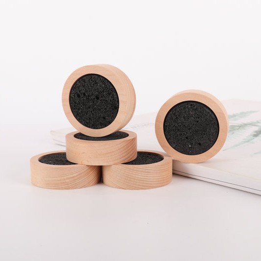 Aromatherapy Box + Aromatherapy Stone Disc Fireless Aromatherapy Stone Diffuser Stone Indoor Bedside Long-Lasting Fragrance Natural Volcanic Stone