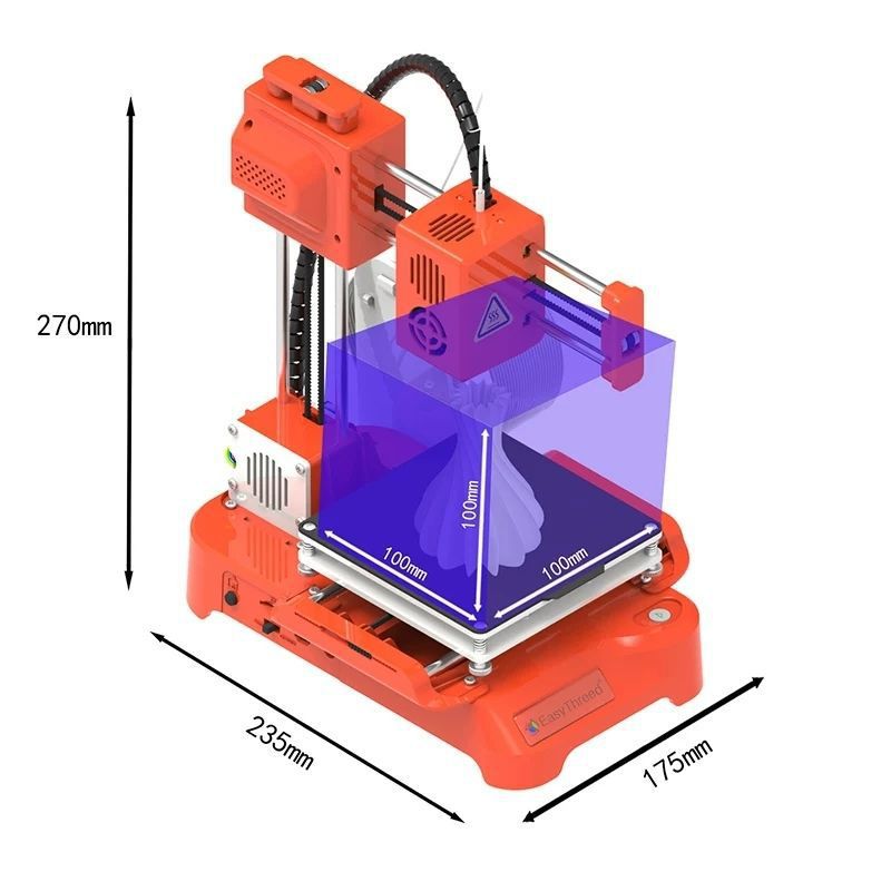 Entry-Level 3D Printer Small Portable Mini Desktop Grade School Home Kidsren's Toys Birthday Gift